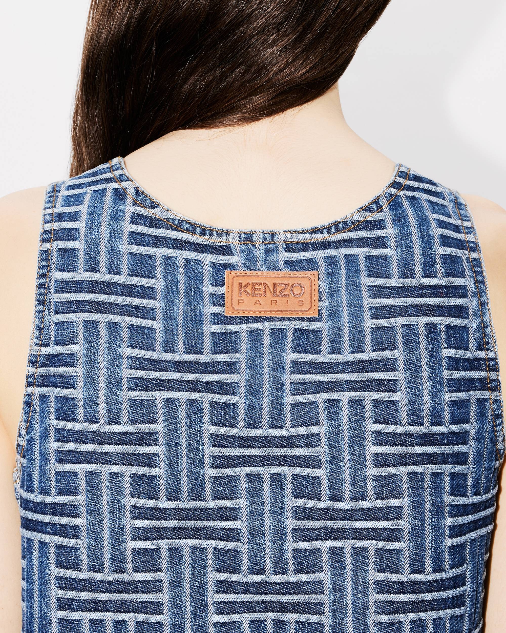 'KENZO Weave' dress in japanese denim - 6