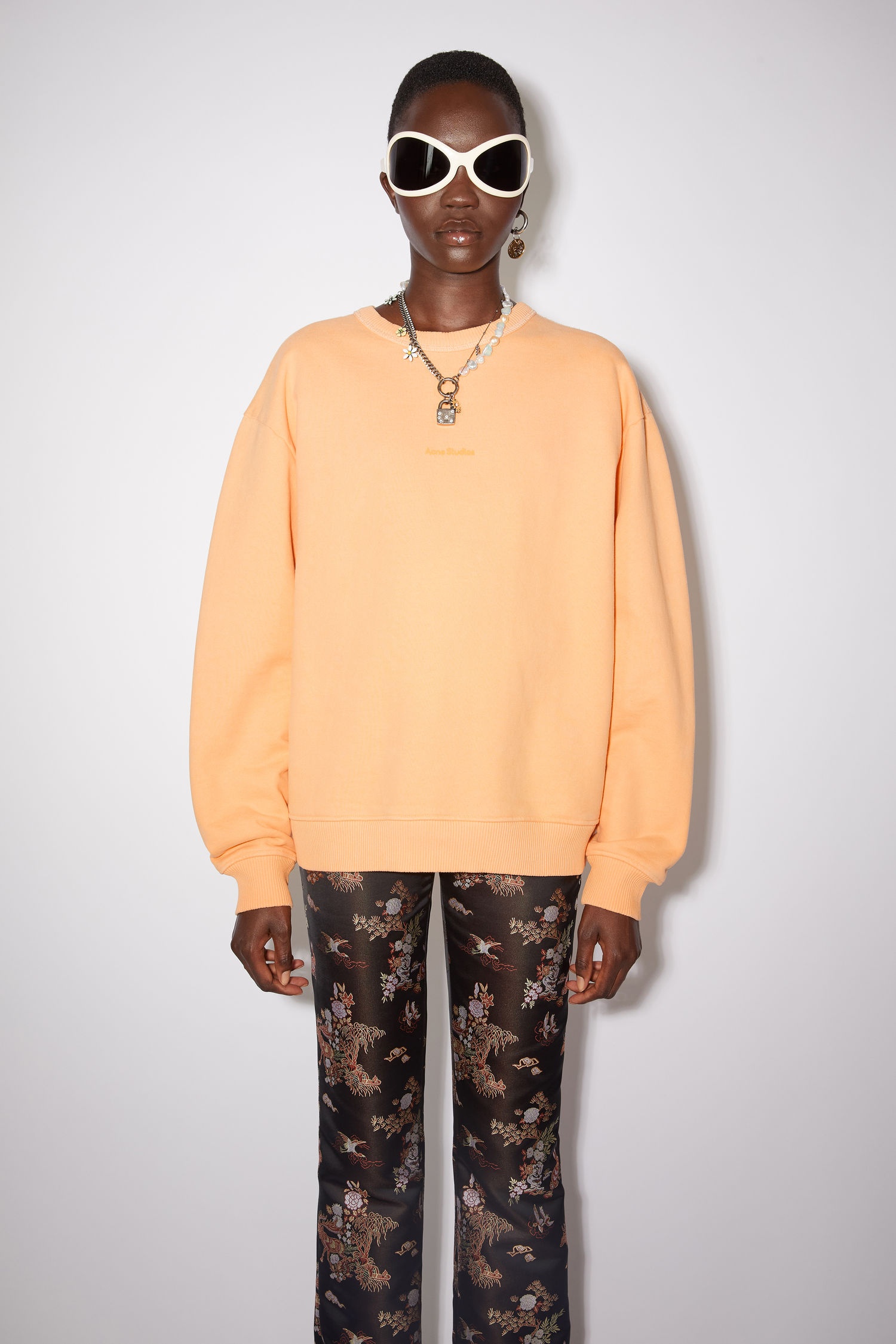 Crew neck sweatshirt - Orange - 2