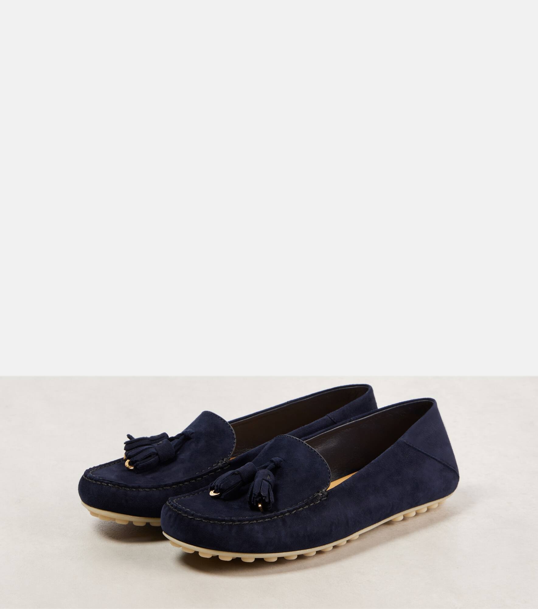 Dot Sole Walk suede driving shoes - 4
