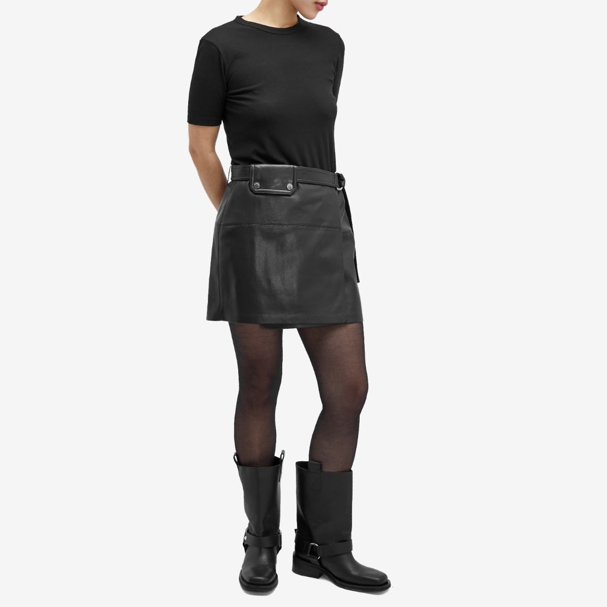 Nanushka Susan Leather Look Mini Skirt - 4