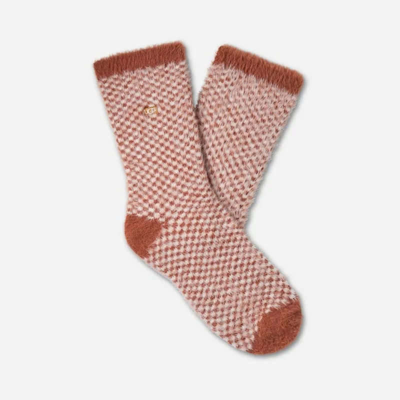 ® Men's Brevin 3/4 Crew in Autumn Sepia/Vanille Check - 1