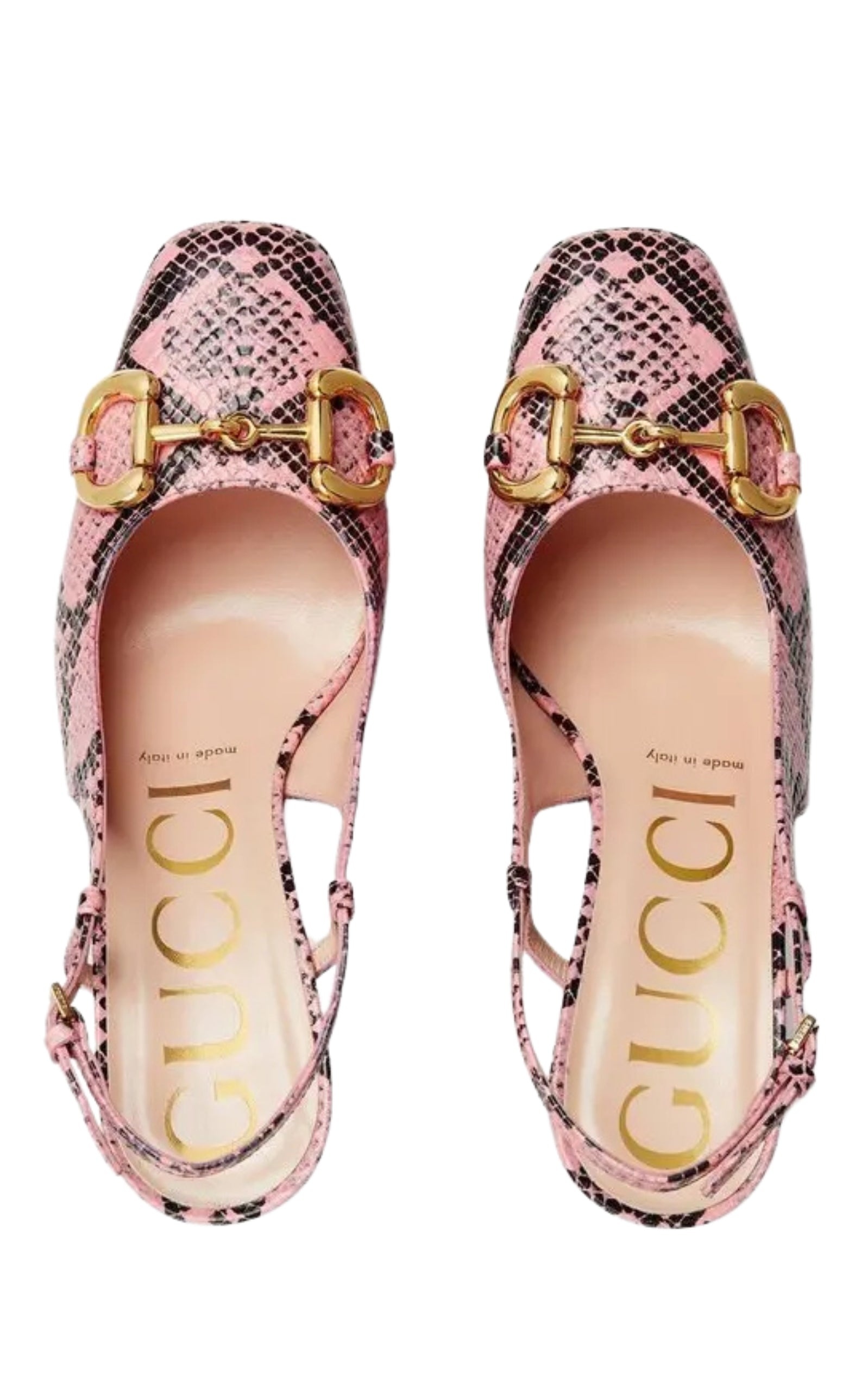 Snakeskin-Print Platform Pumps - 3