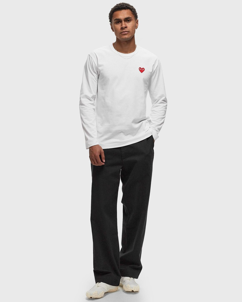 Comme des Garçons PLAY T-SHIRT RED EMBLEM KNIT outlook