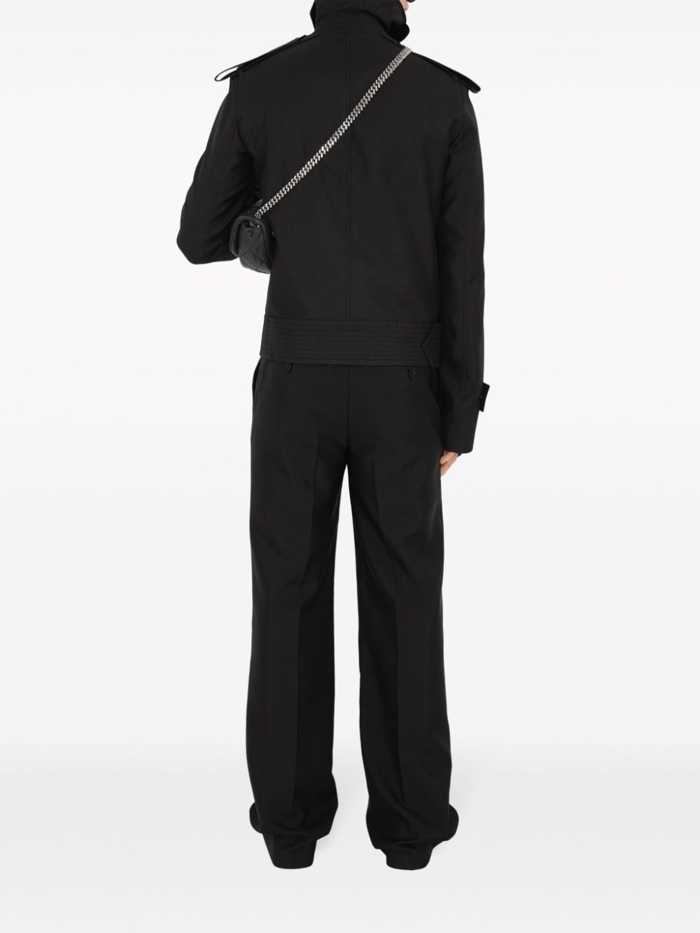 wool-blend tailored trousers - 4