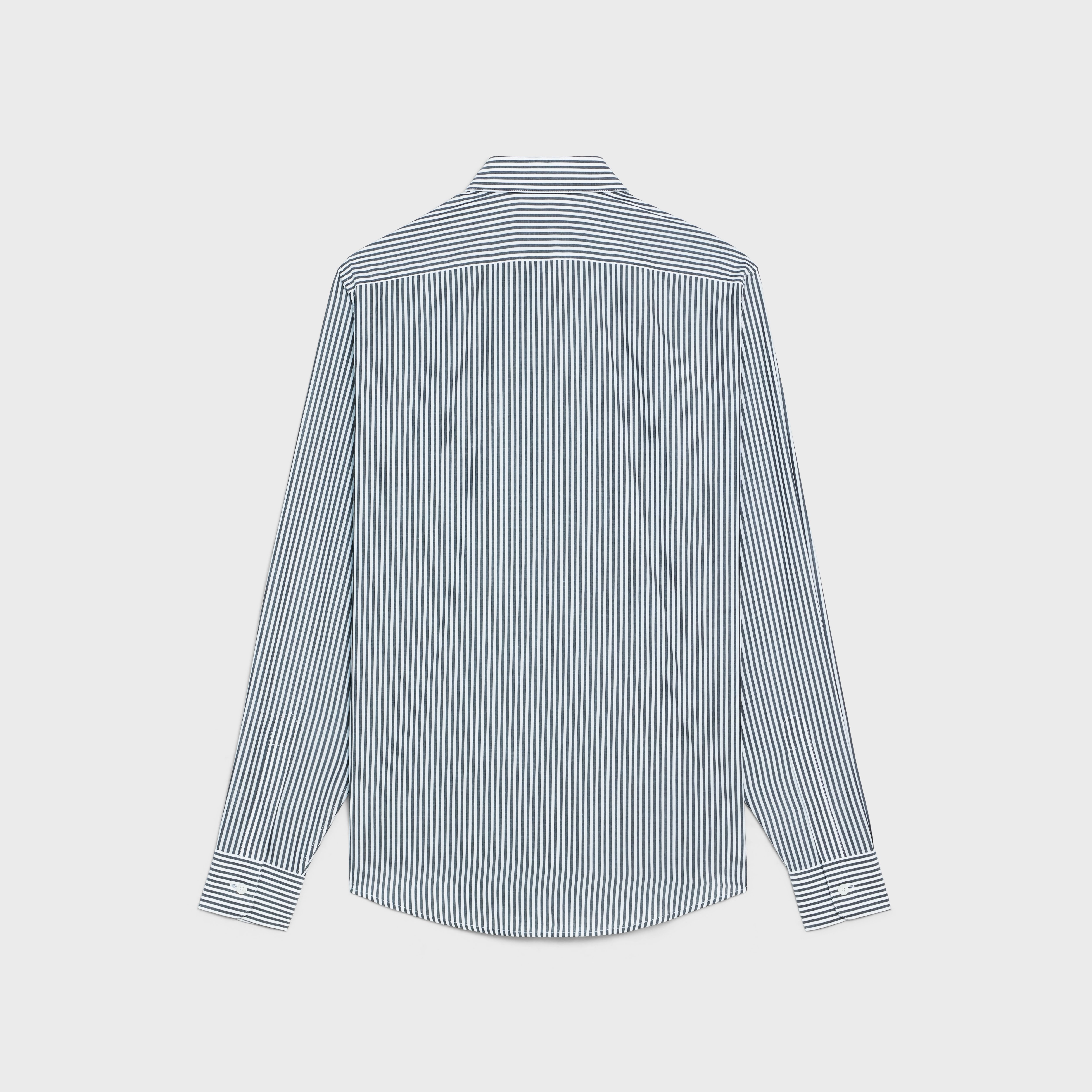 CLASSIC SHIRT IN STRIPED SMOOTH HESSIAN - 2
