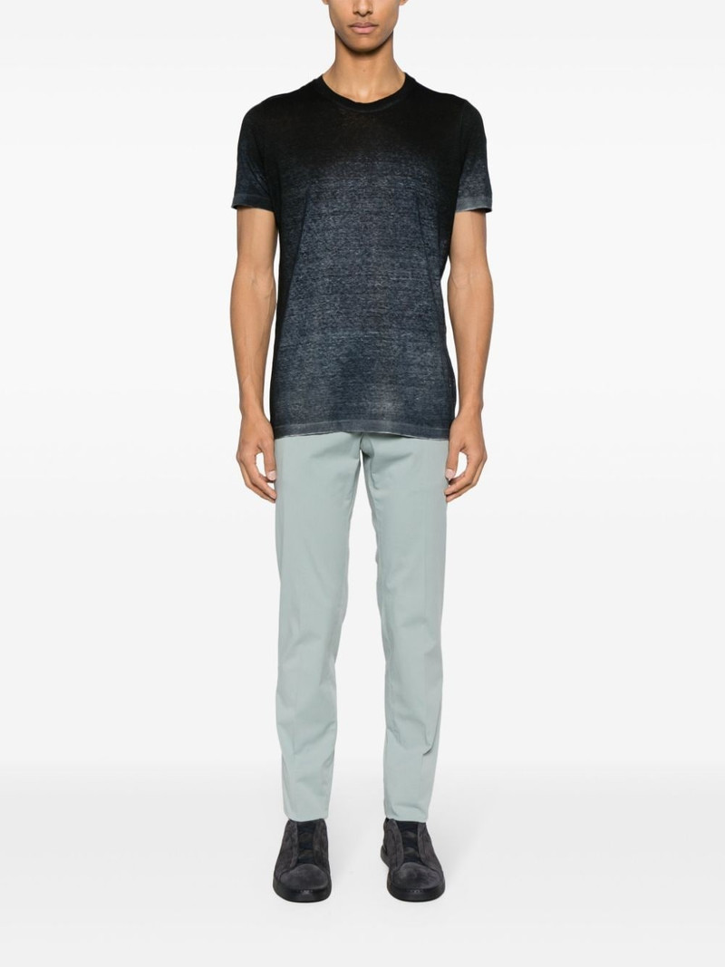 Avant Toi ombrÃ©-effect linen T-shirt outlook