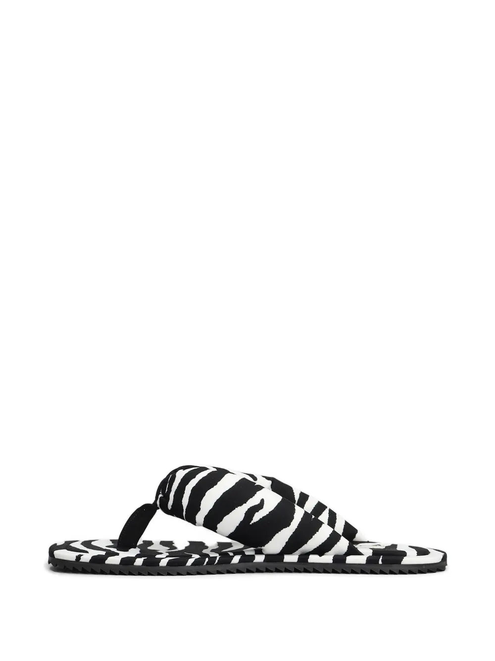 The Attico Women "Indie" Flip-Flops Cappuccino And Black - 3