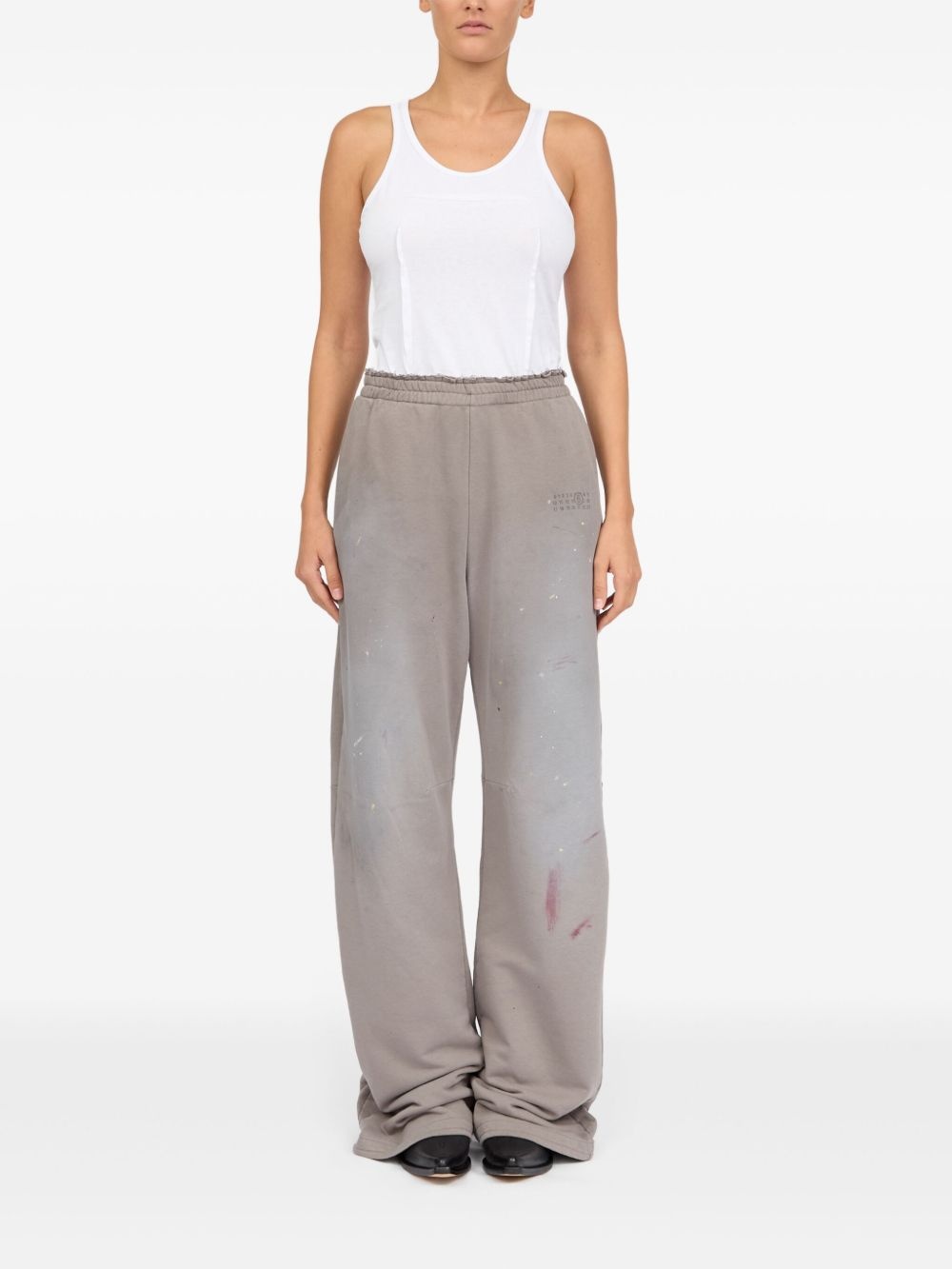 paint-splatter track pants - 2