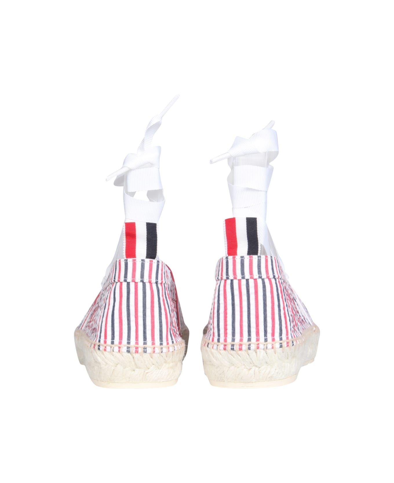 Seersucker Cotton Espadrilles - 3