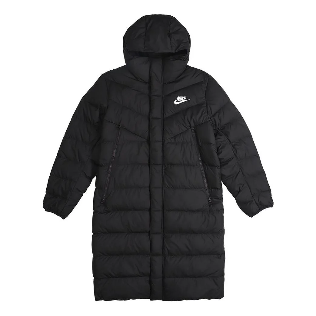 Nike Sportswear Windrunner Down Fill Long hooded down Jacket Black AA8854-010 - 1