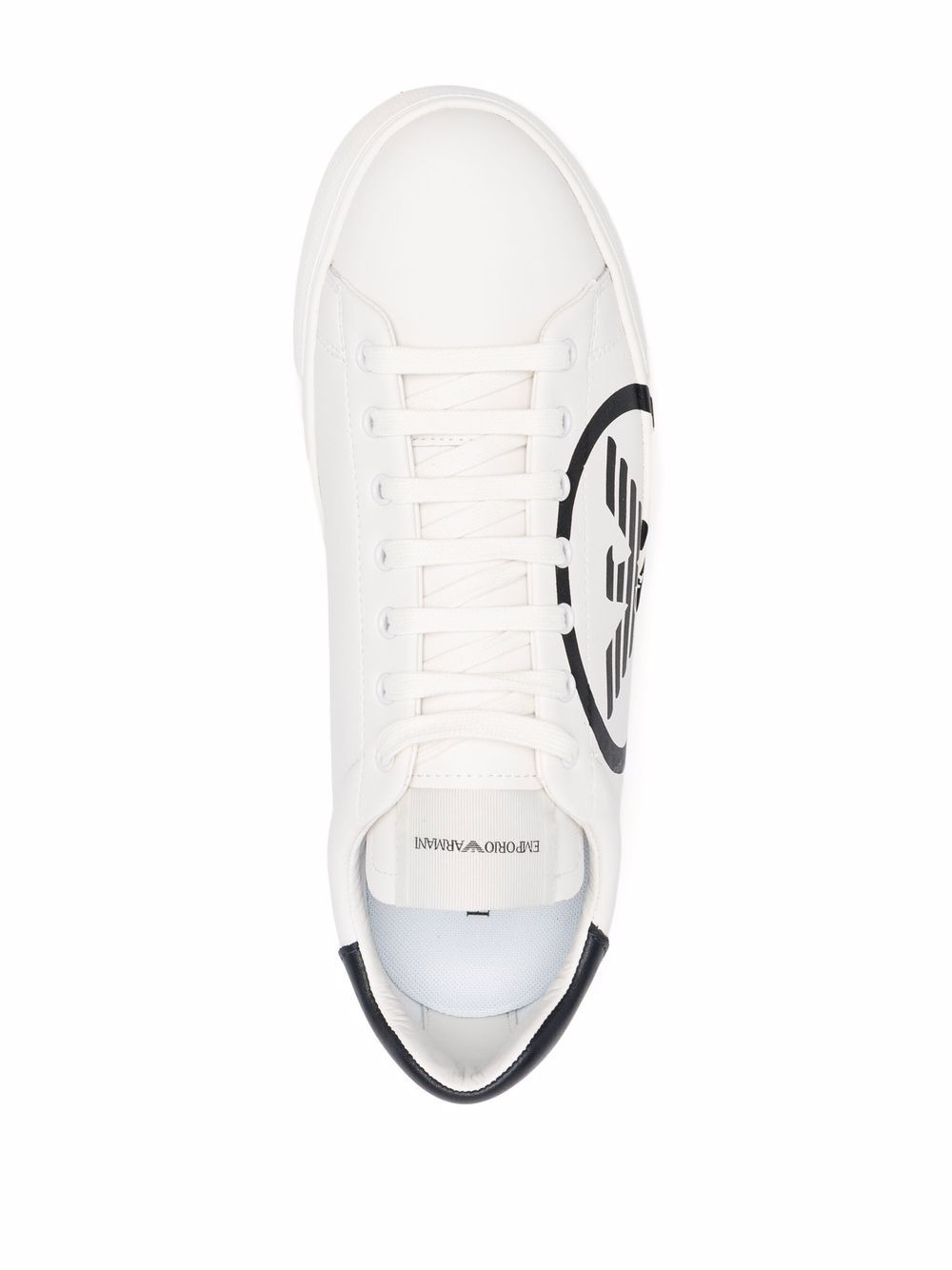 logo-print low-top sneakers - 4