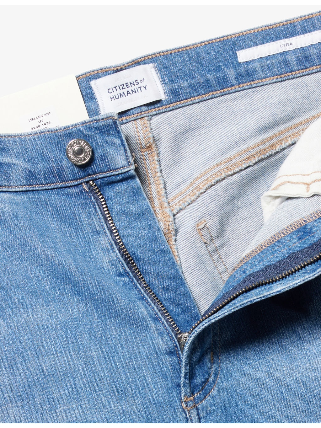 Lyra Wide-Leg Cropped Denim Jeans - 6