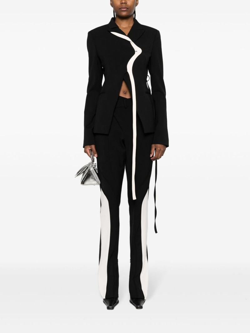 OTTOLINGER asymmetric straight-leg trousers outlook