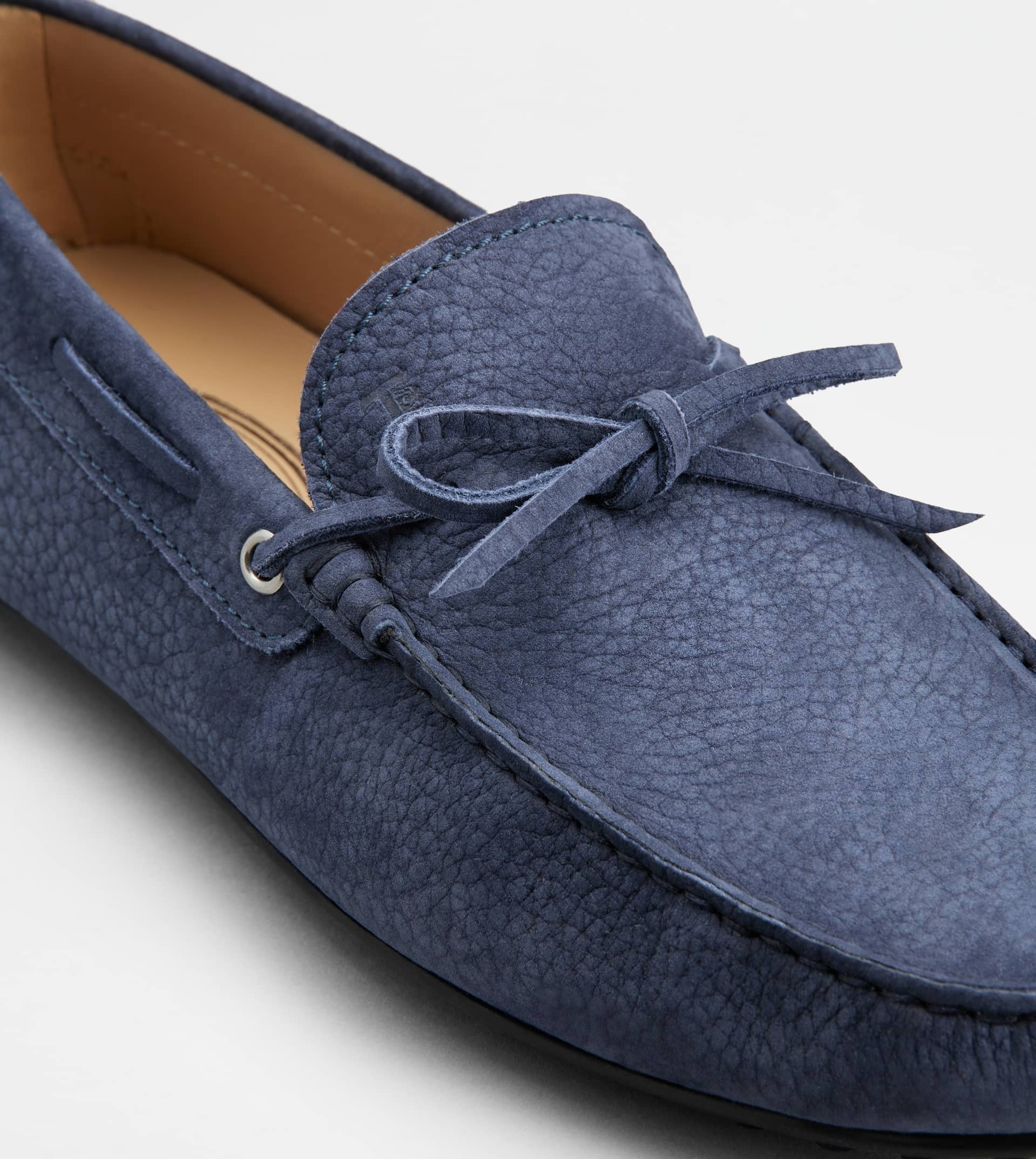 CITY GOMMINO DRIVING SHOES IN NUBUCK - BLUE - 6