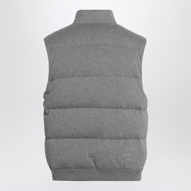 Moncler X FRGMT - Moncler X FRGMT Padded grey vest with logo - 2
