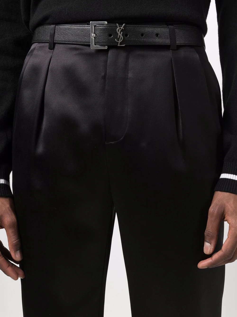 pleat-detail tailored trousers - 5