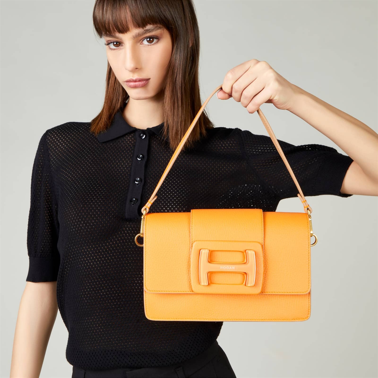 Hogan H-Bag Crossbody Bag Orange - 4