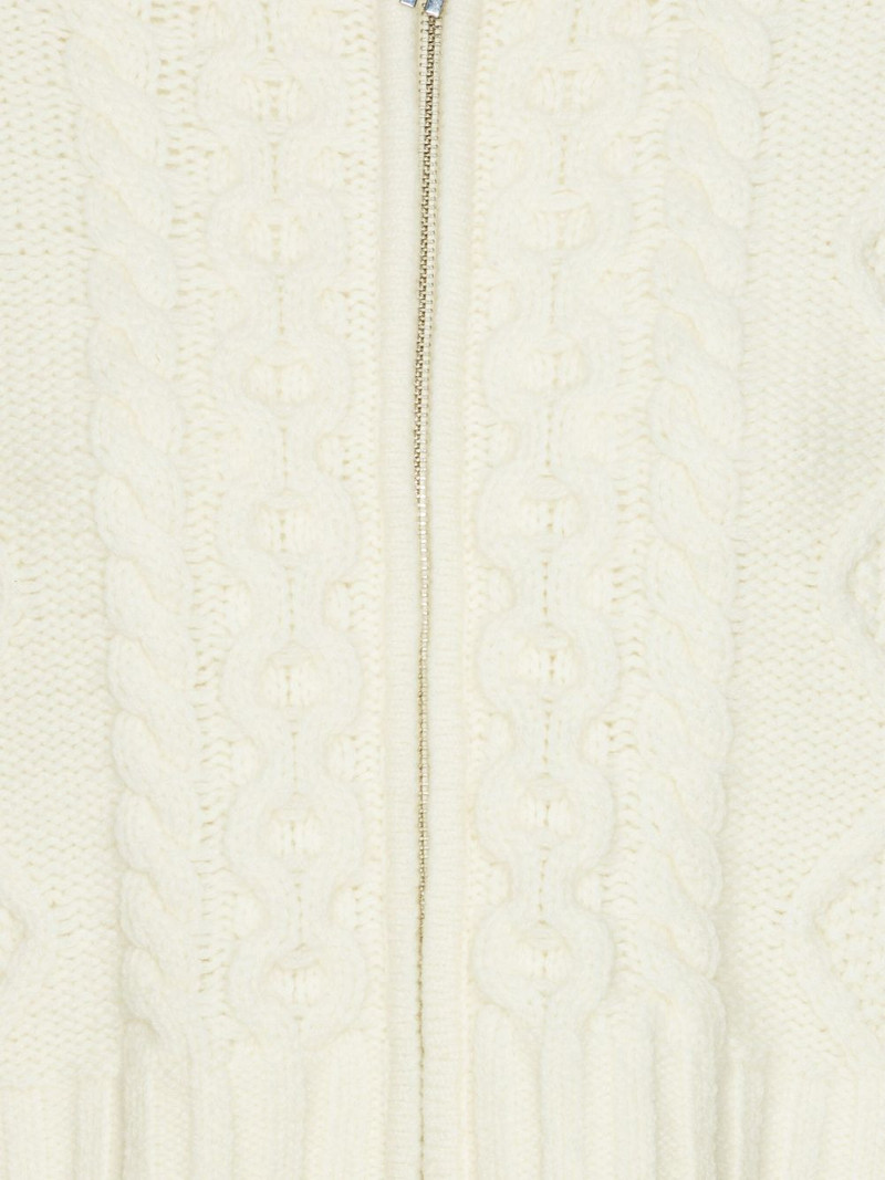 cable-knit hooded cardigan 5