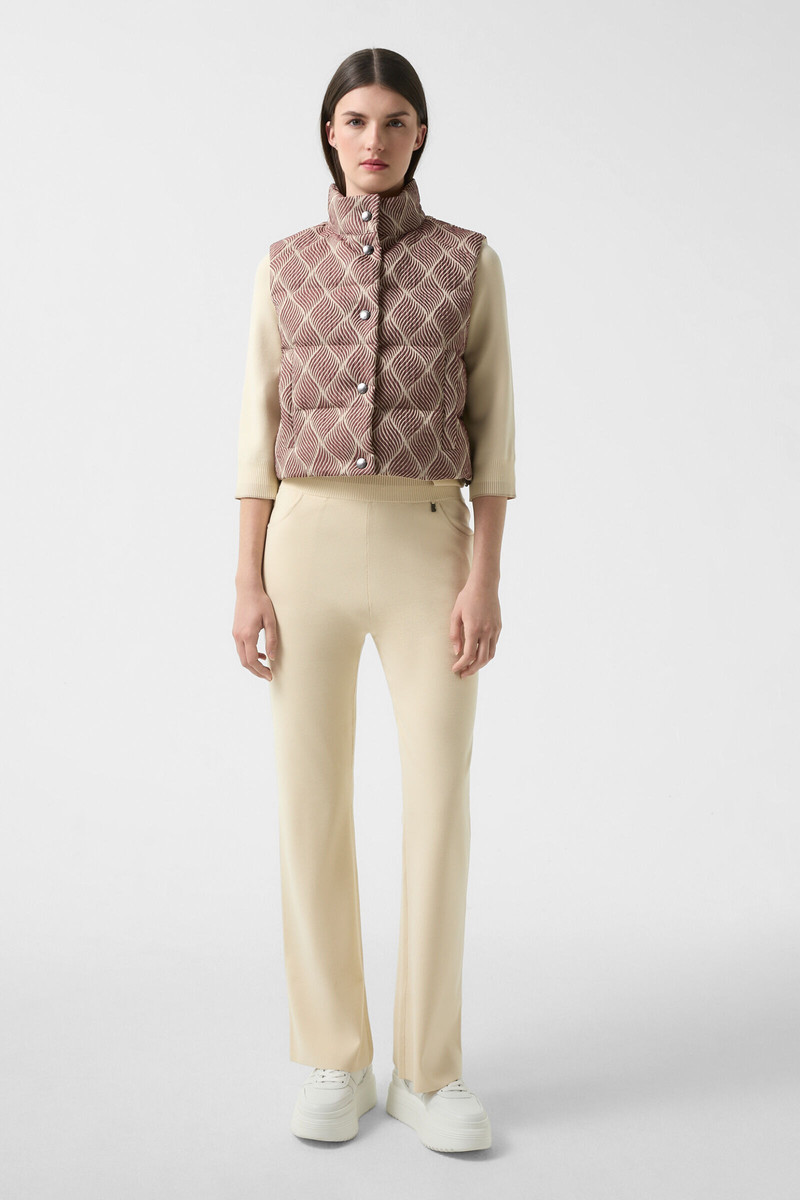 BOGNER Cropp down vest Latoya in Wine red/cream outlook