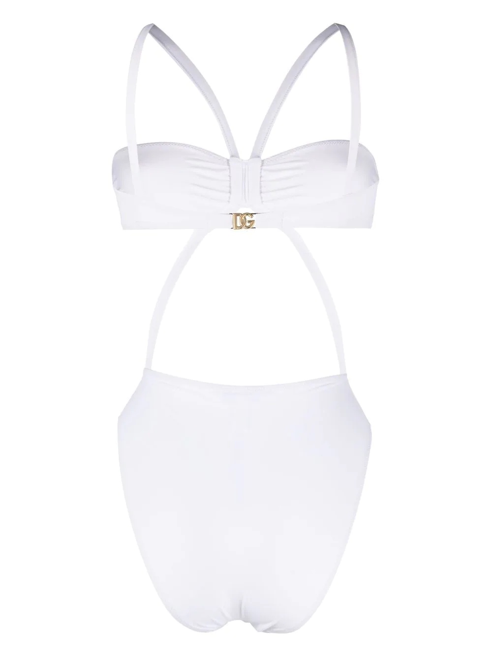 logo-plaque detail swimsuit - 2