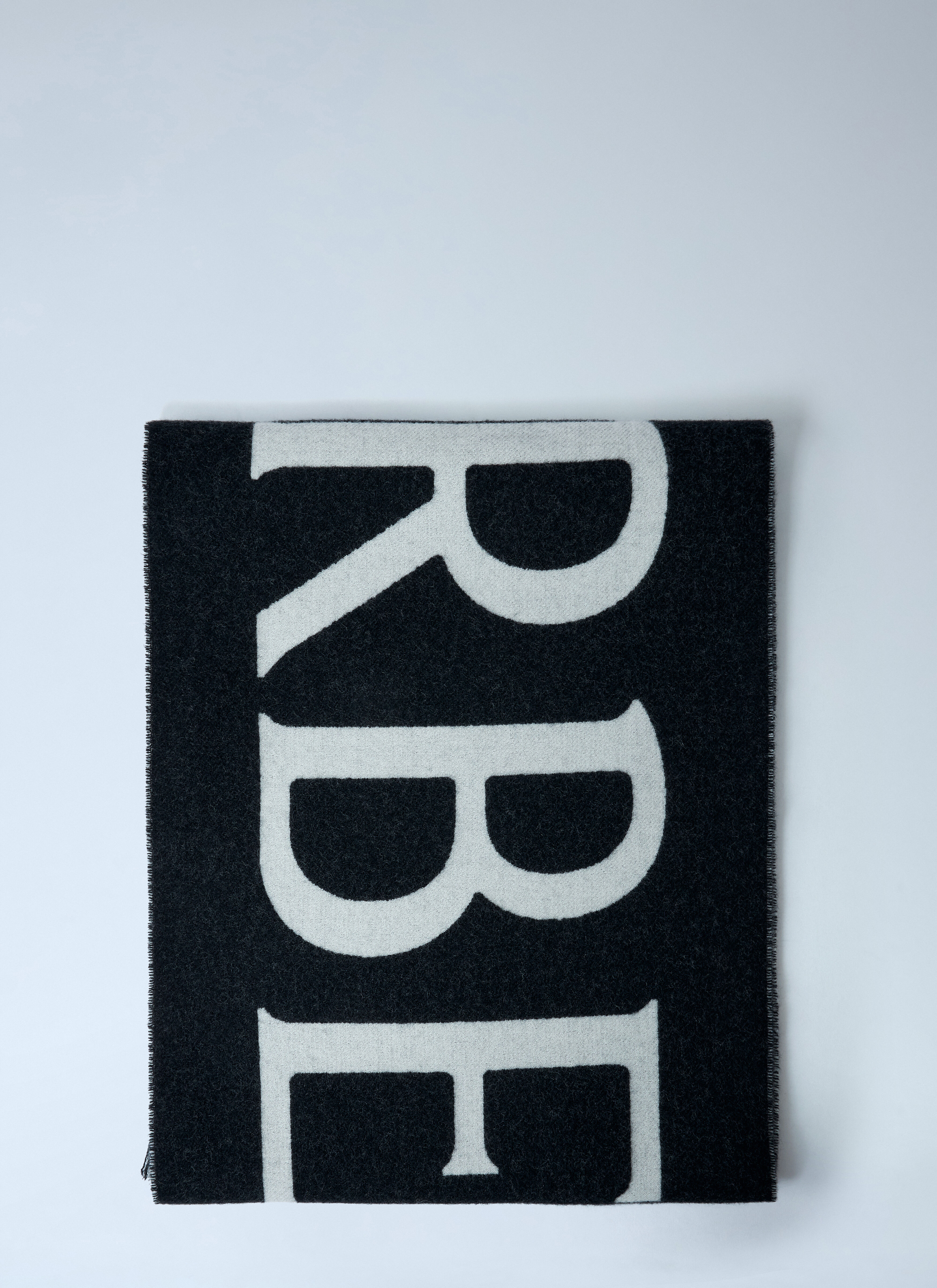 Check Wool Scarf - 4