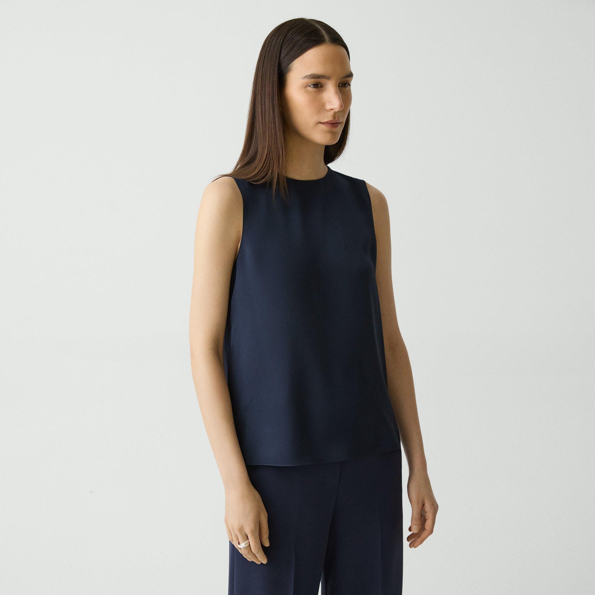 Shell Top in Silk Georgette - 2