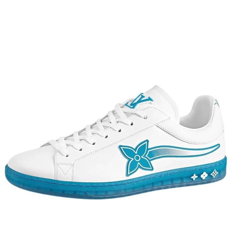 LOUIS VUITTON Luxembourg Samothrace Trainers 'White Blue' 1A9FZ3 - 1
