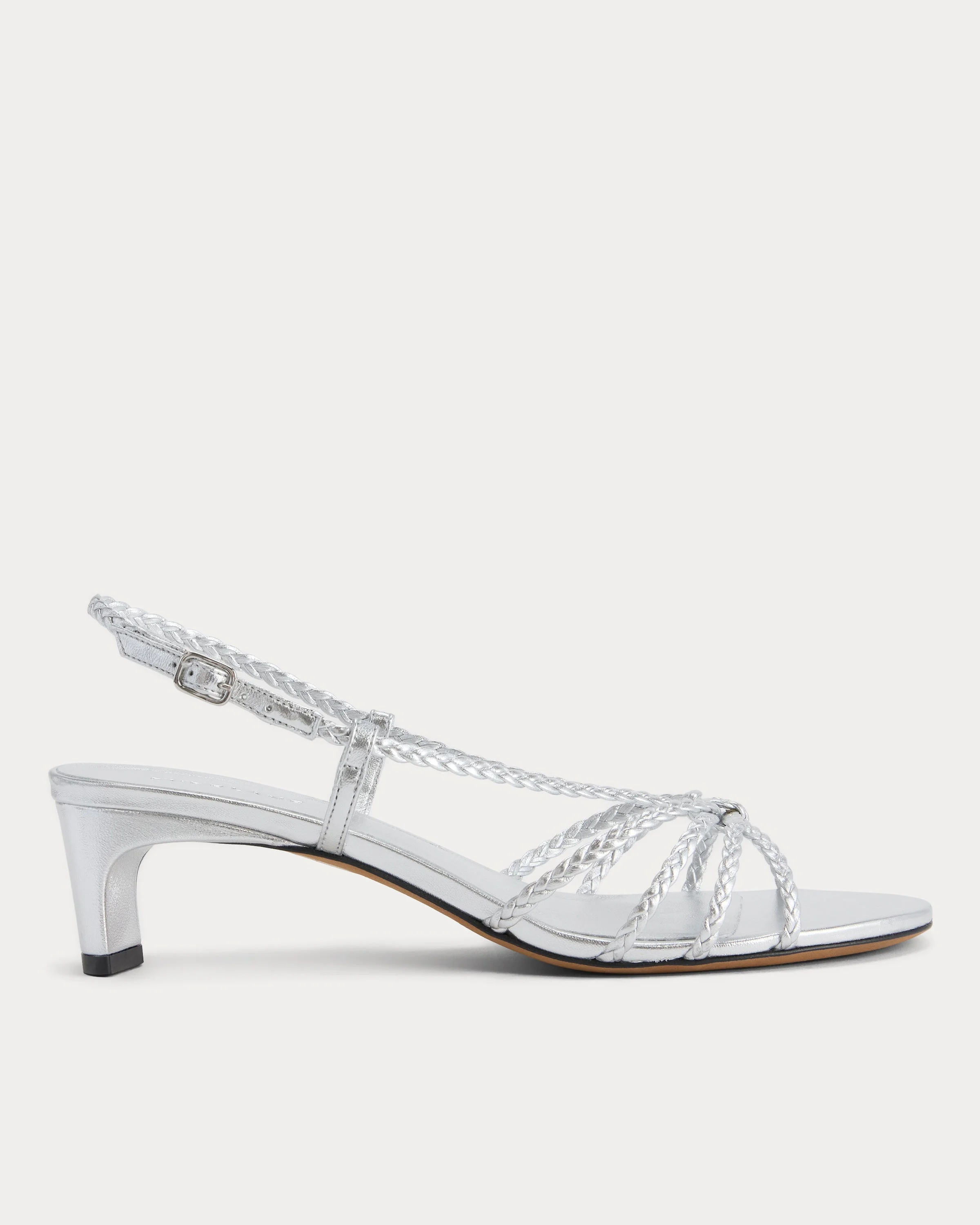 MADE IN ITALY BRAIDED KITTEN HEEL - 1