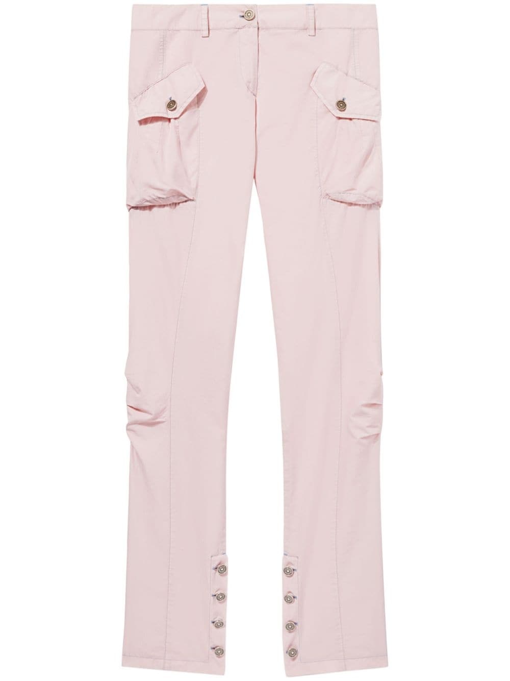 Toile cotton-silk blend cargo trousers - 1