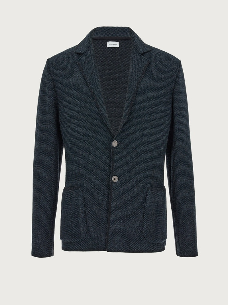 KNITTED JACQUARD BLAZER 1