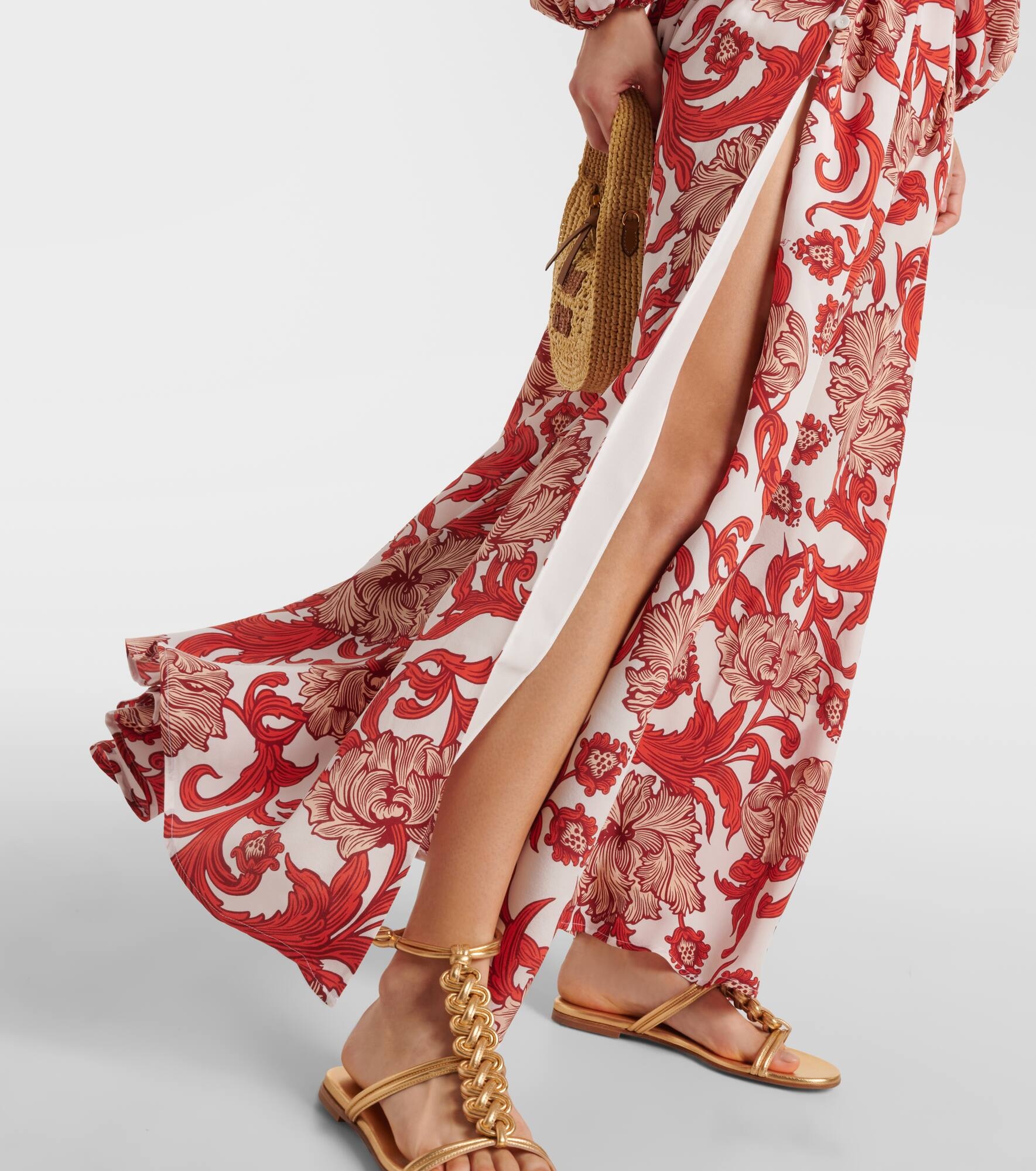 Camerino silk crêpe de chine maxi dress - 5