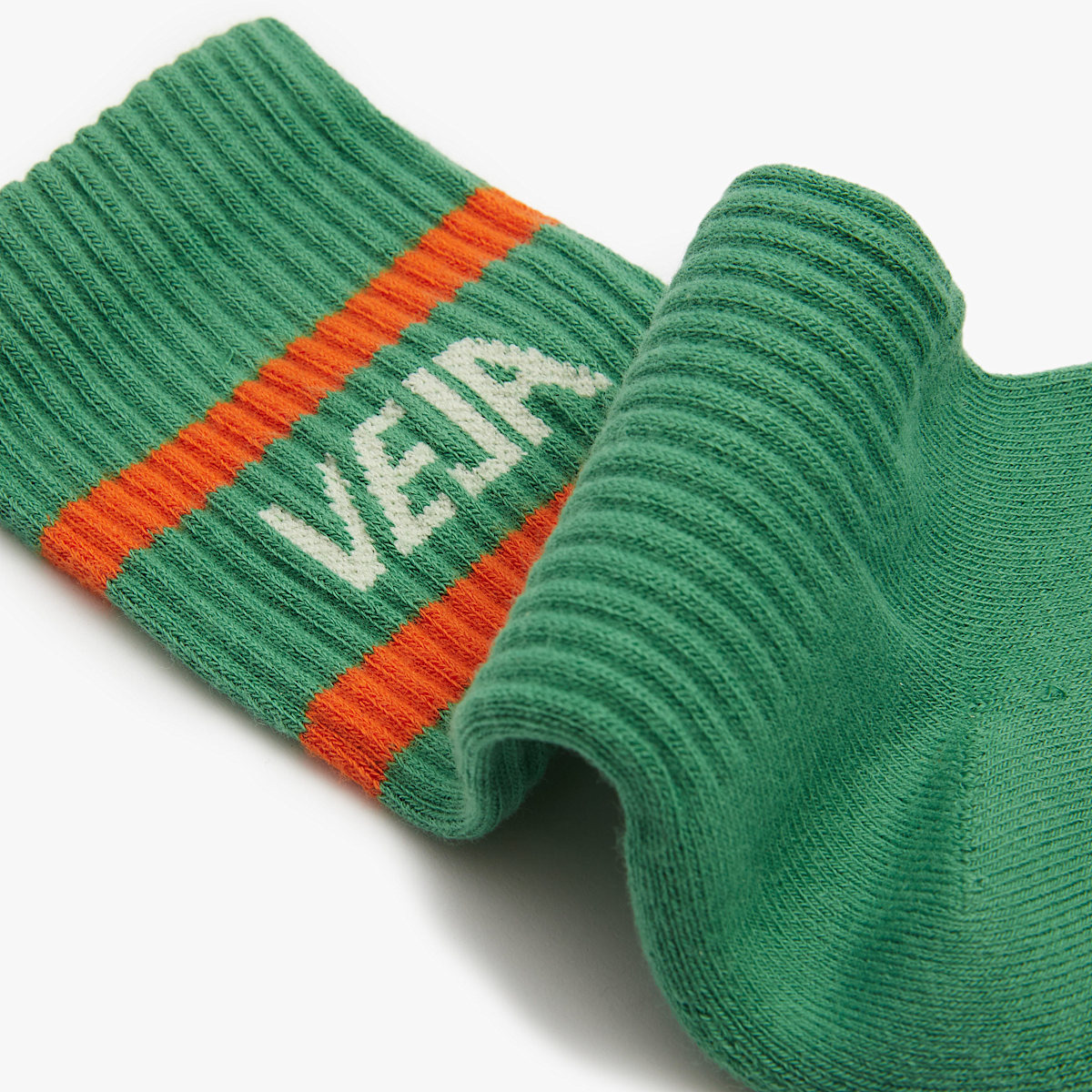 ICONIC SOCKS COTTON GREEN WHITE ORANGE - 2