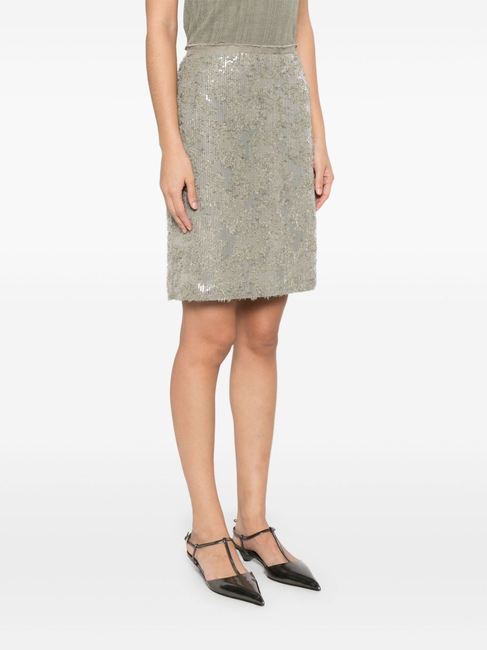 sequinned mini skirt - 3
