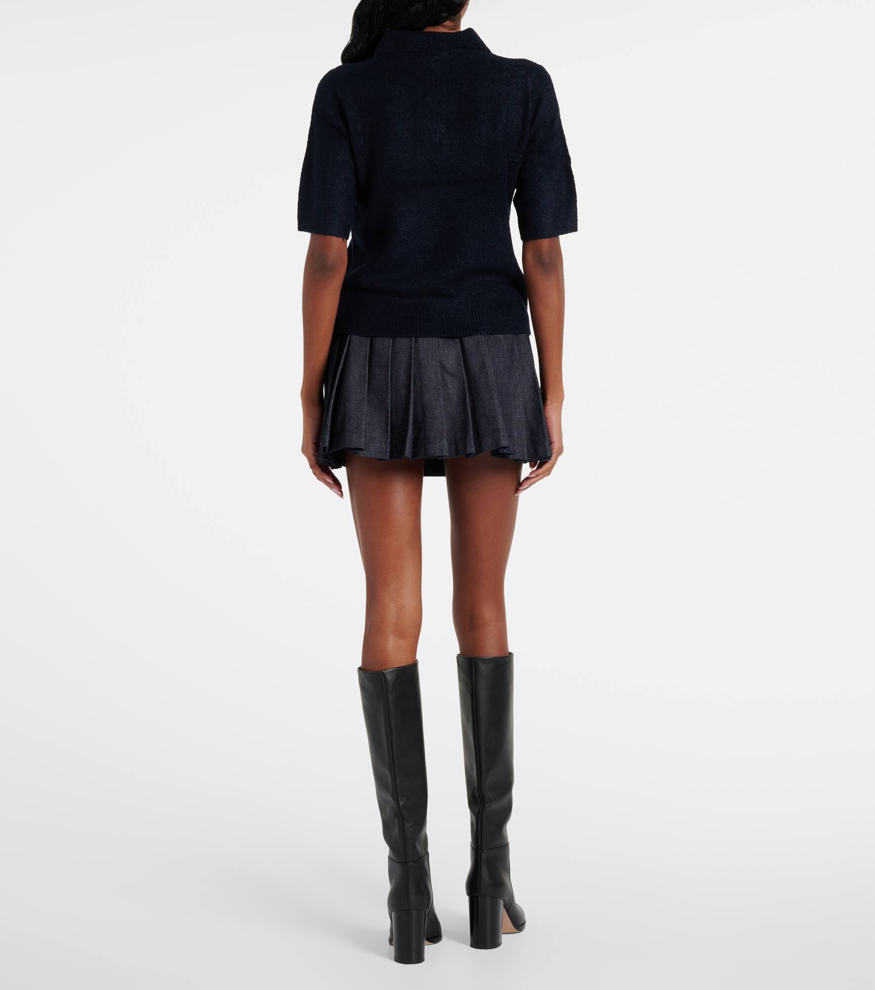 Silk and cashmere-blend sweater - 3