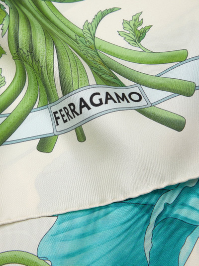 FERRAGAMO Poppies print silk foulard outlook