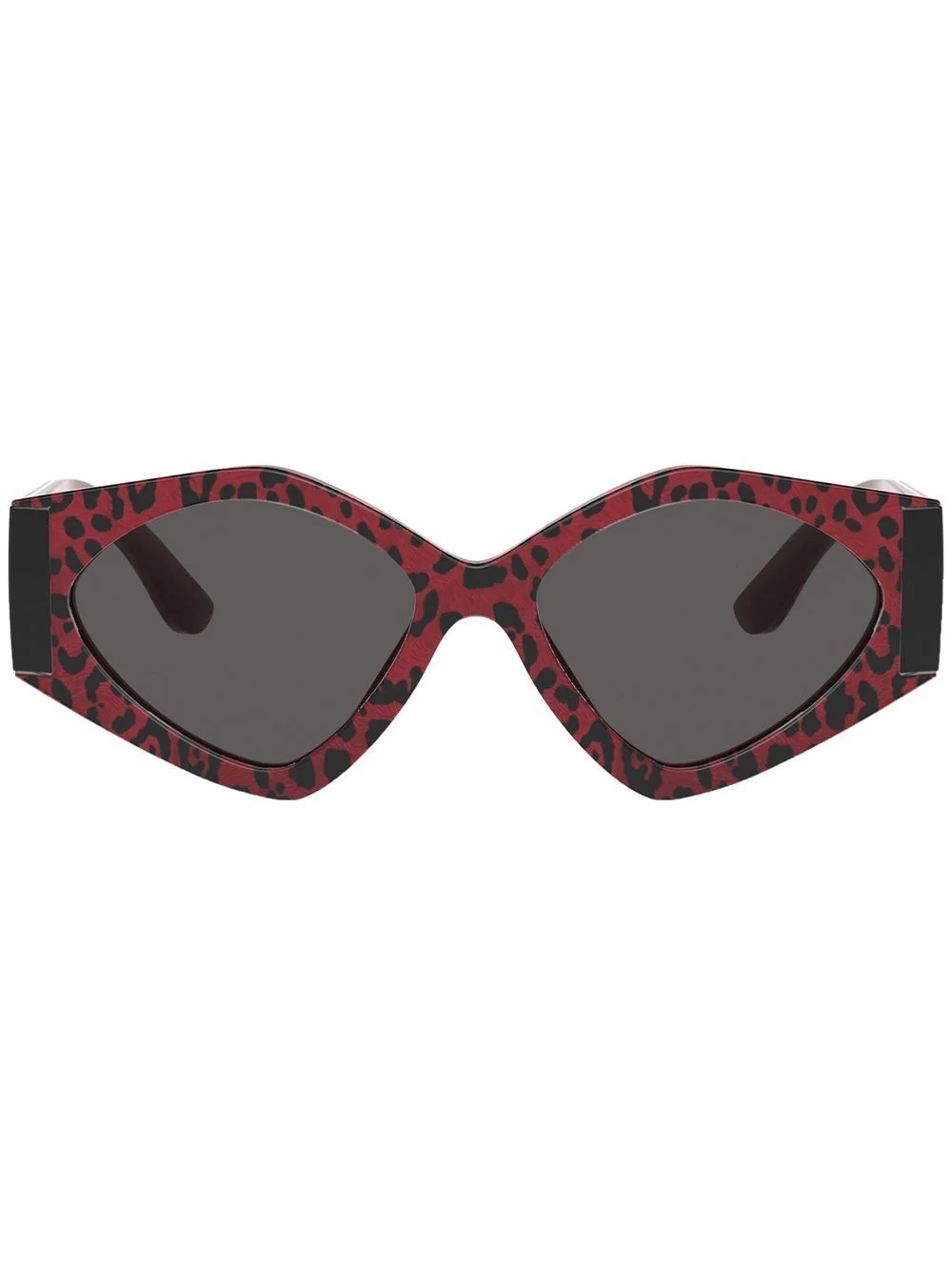 leopard-print cat-eye sunglasses - 1