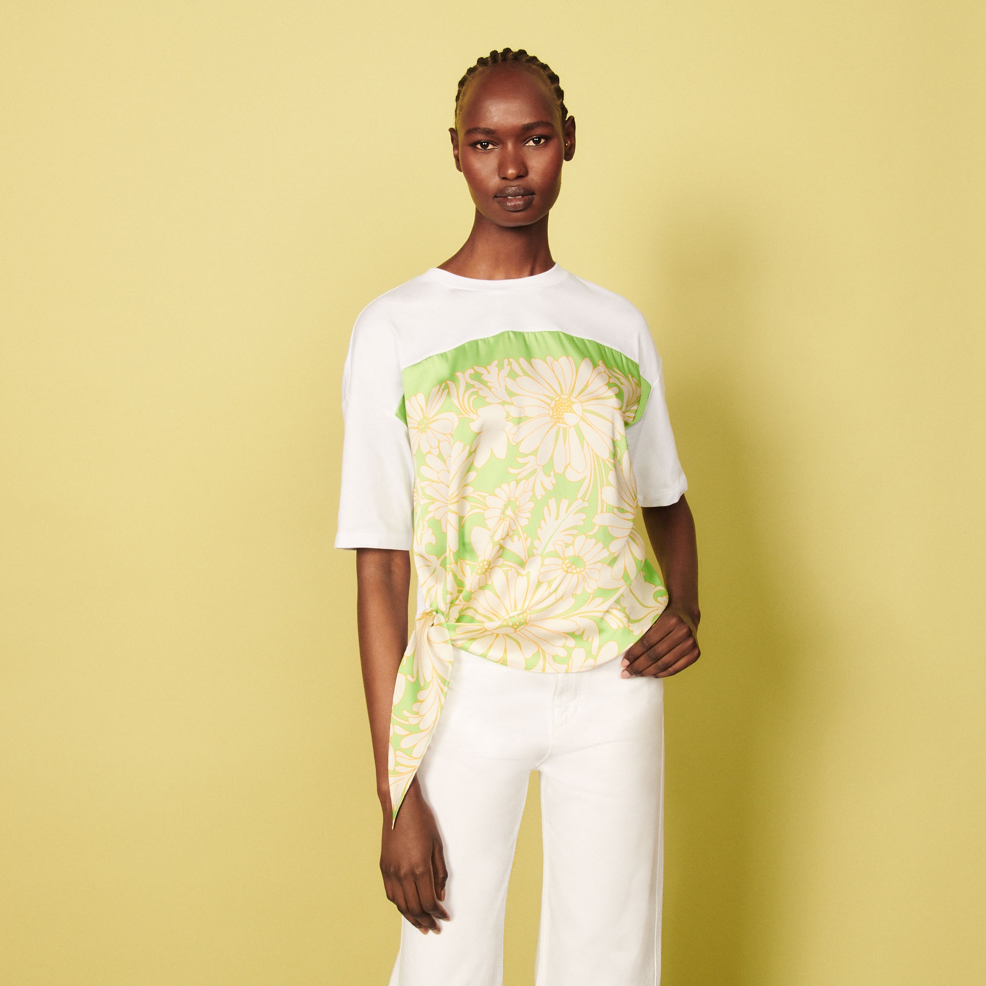Organic cotton scarf T-shirt - 2