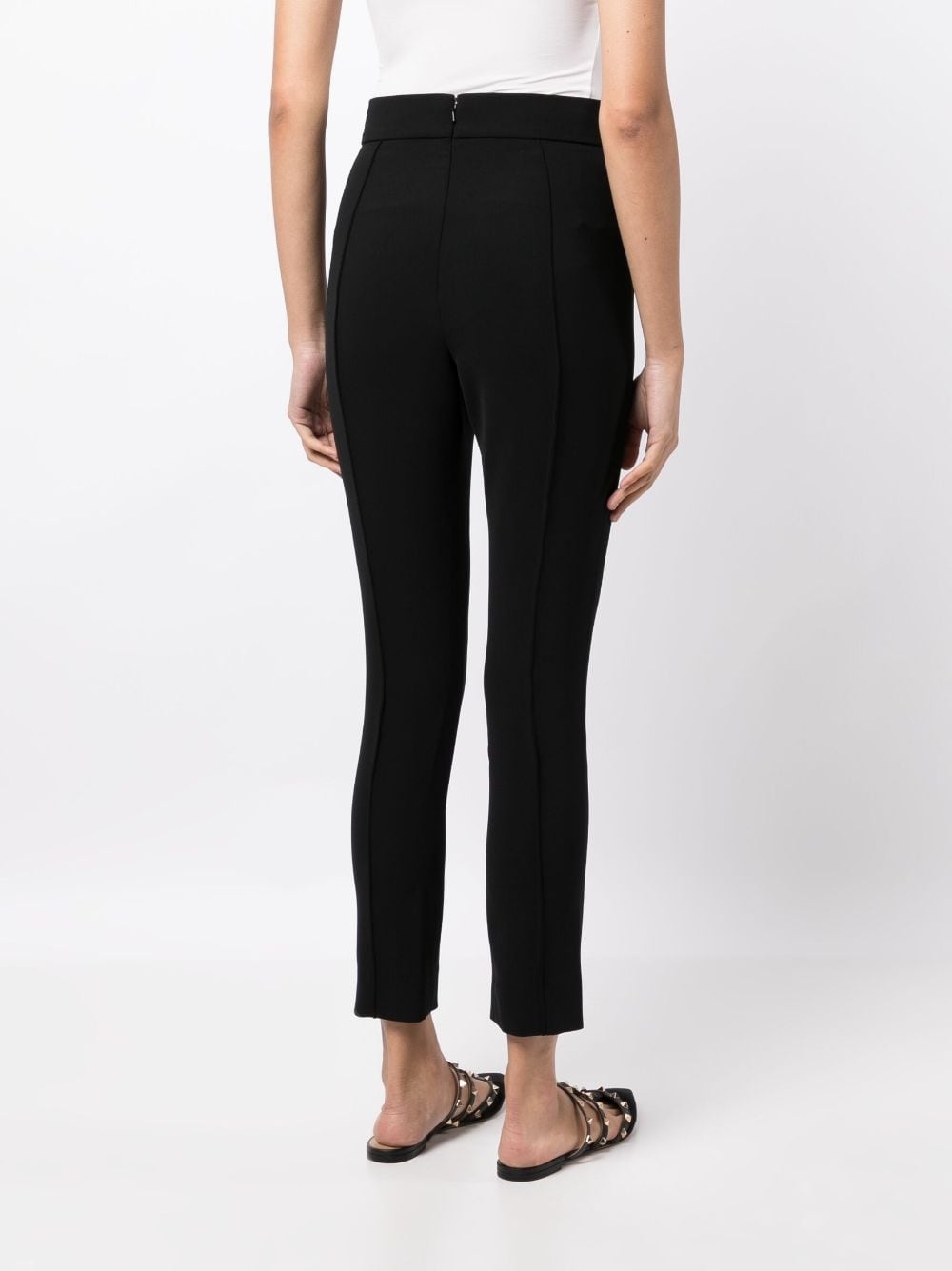 high-waisted cropped trousers - 4