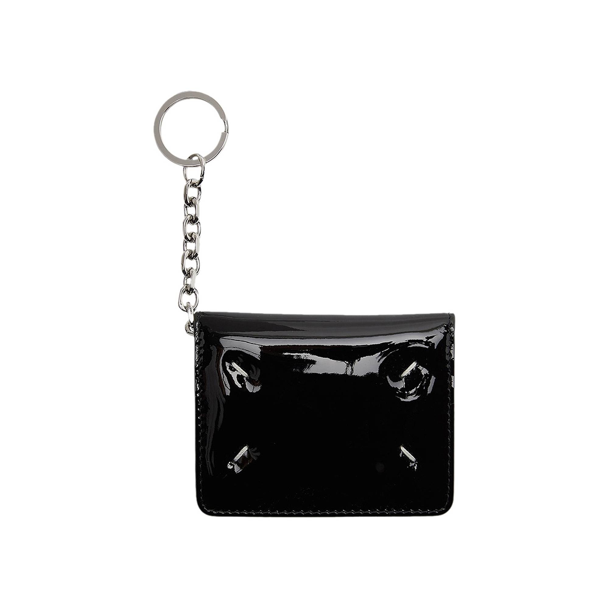 Maison Margiela Patent Keyring Card Holder 'Black' - 2
