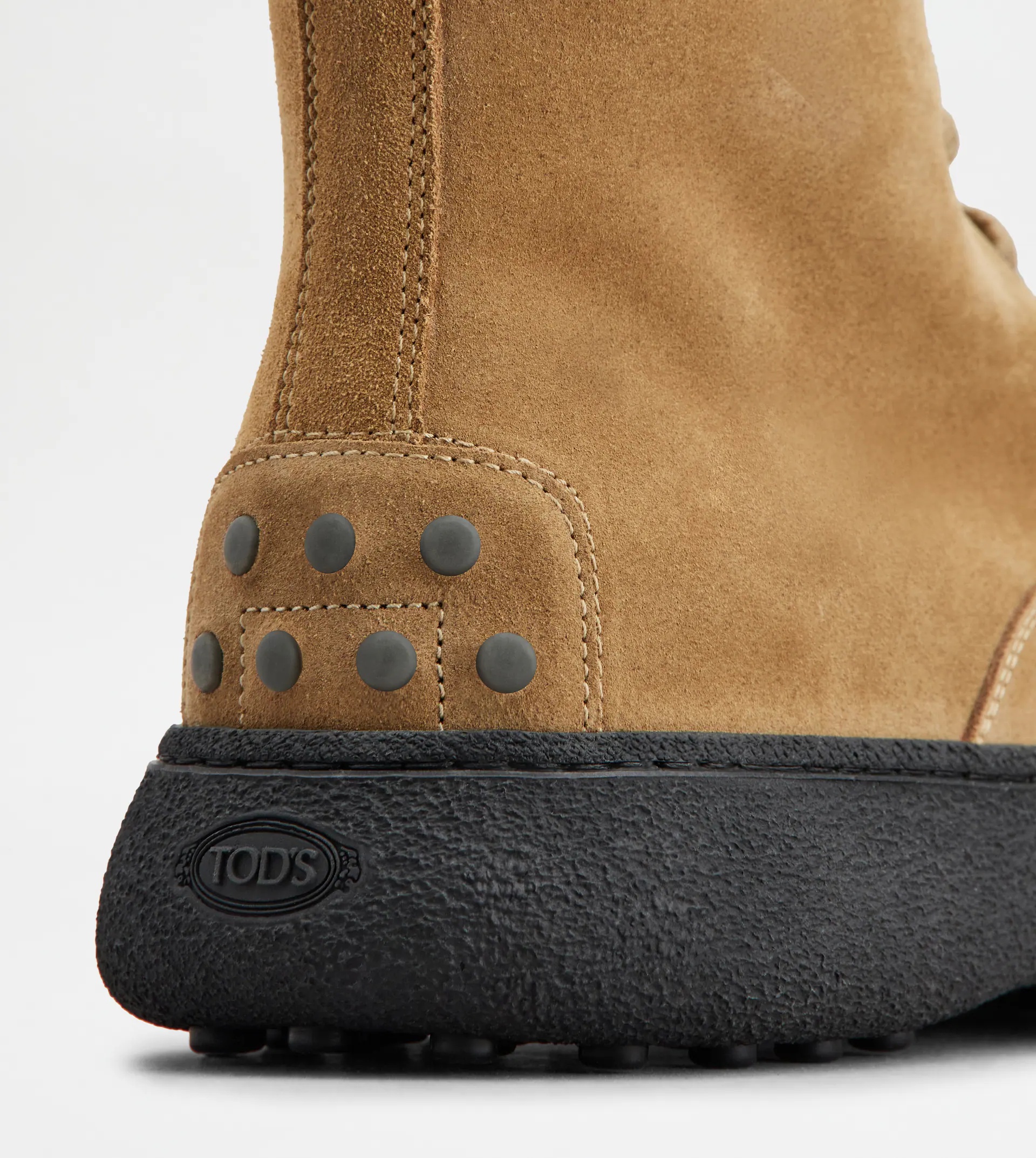 TOD'S W. G. LACE-UP ANKLE BOOTS IN SUEDE - BROWN - 5
