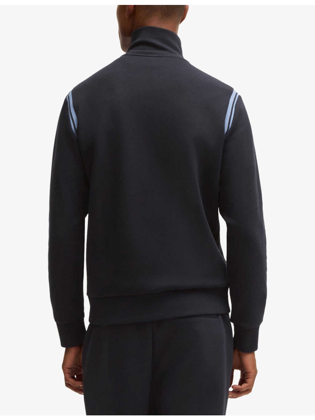 High-neck logo-print stretch-cotton sweatshirt - 4