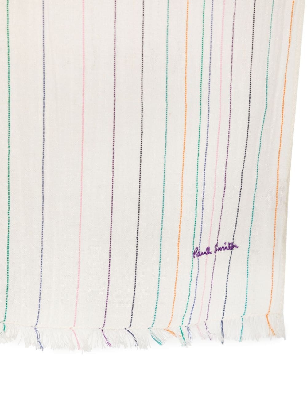 Stitch Stripe cotton scarf - 2