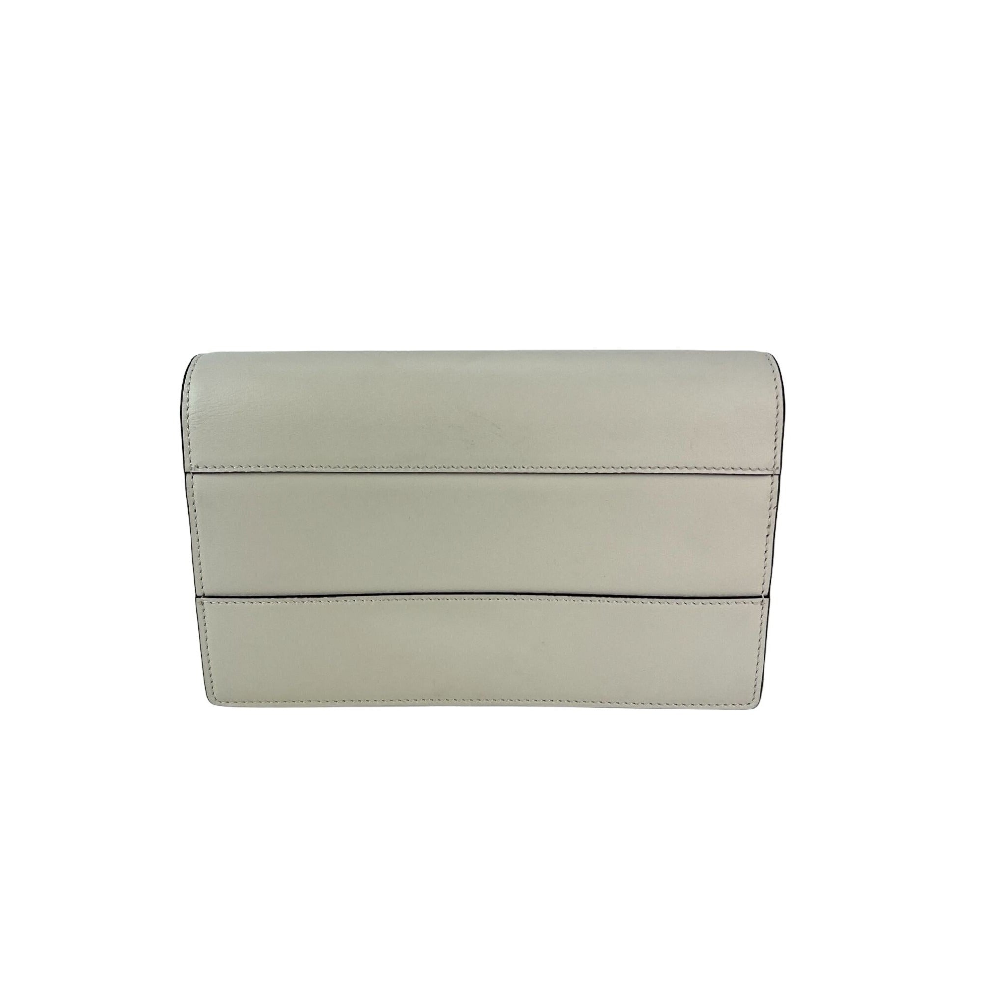 Gucci Queen Margaret Bee Wallet on a Chain Mystic White Clutch - 2
