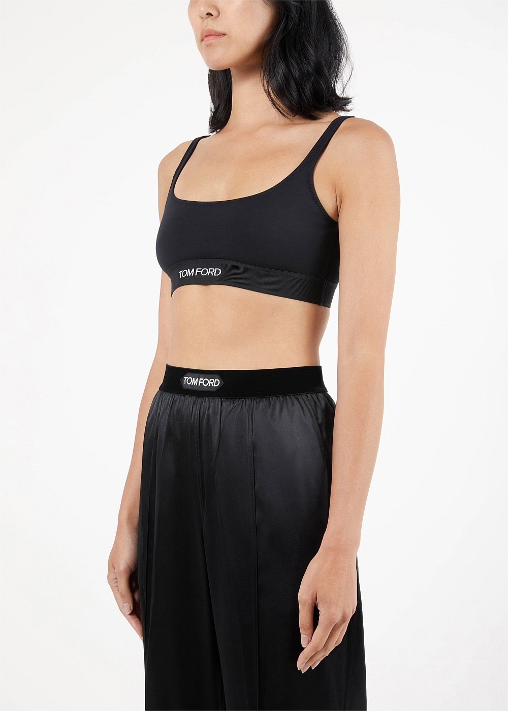 Black Modal Signature Logo Bralette - 3