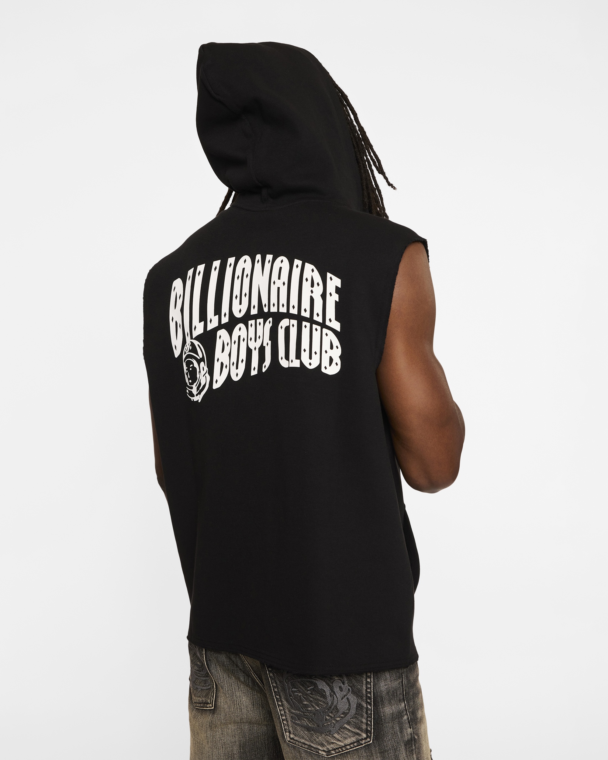 SPACE SLEEVELESS HOODIE - 5