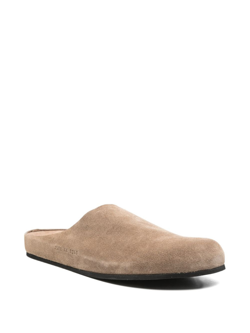 Common Projects suede clogs outlook