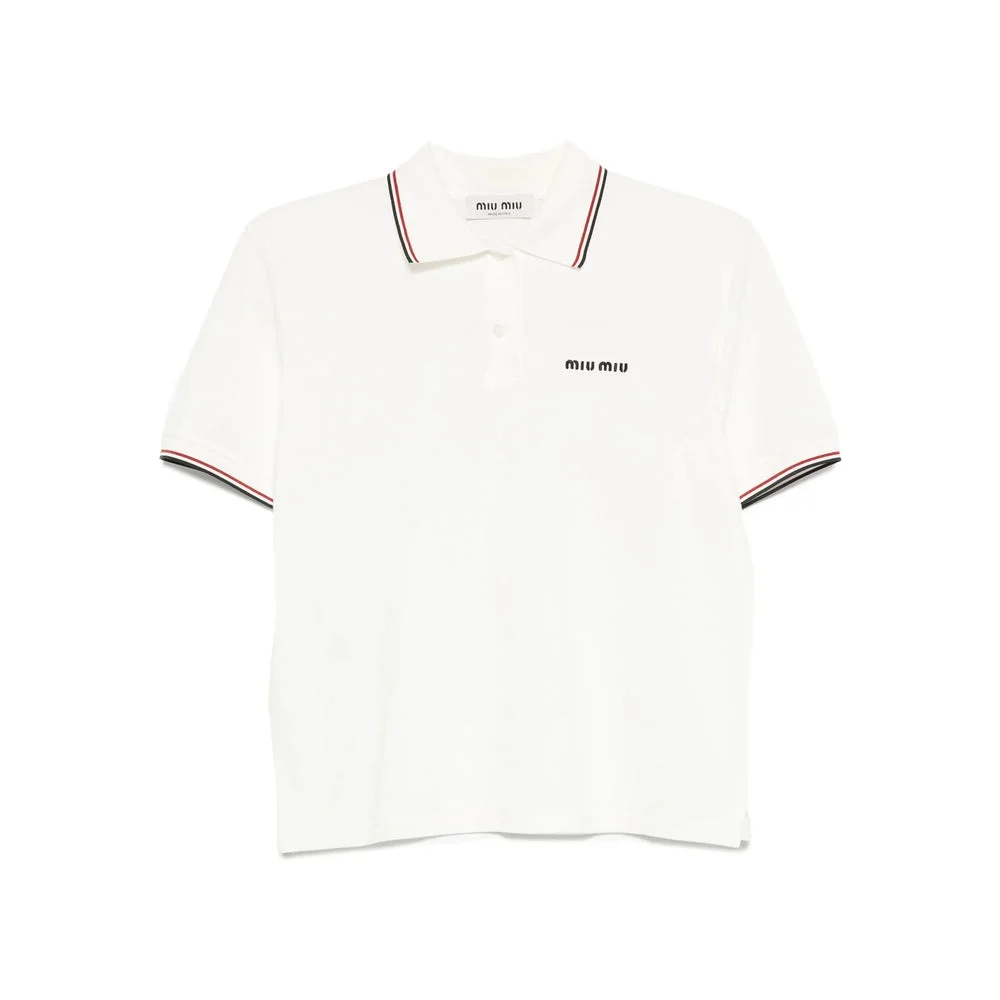 Miu Miu White Tops - Polo Tops Women - 1