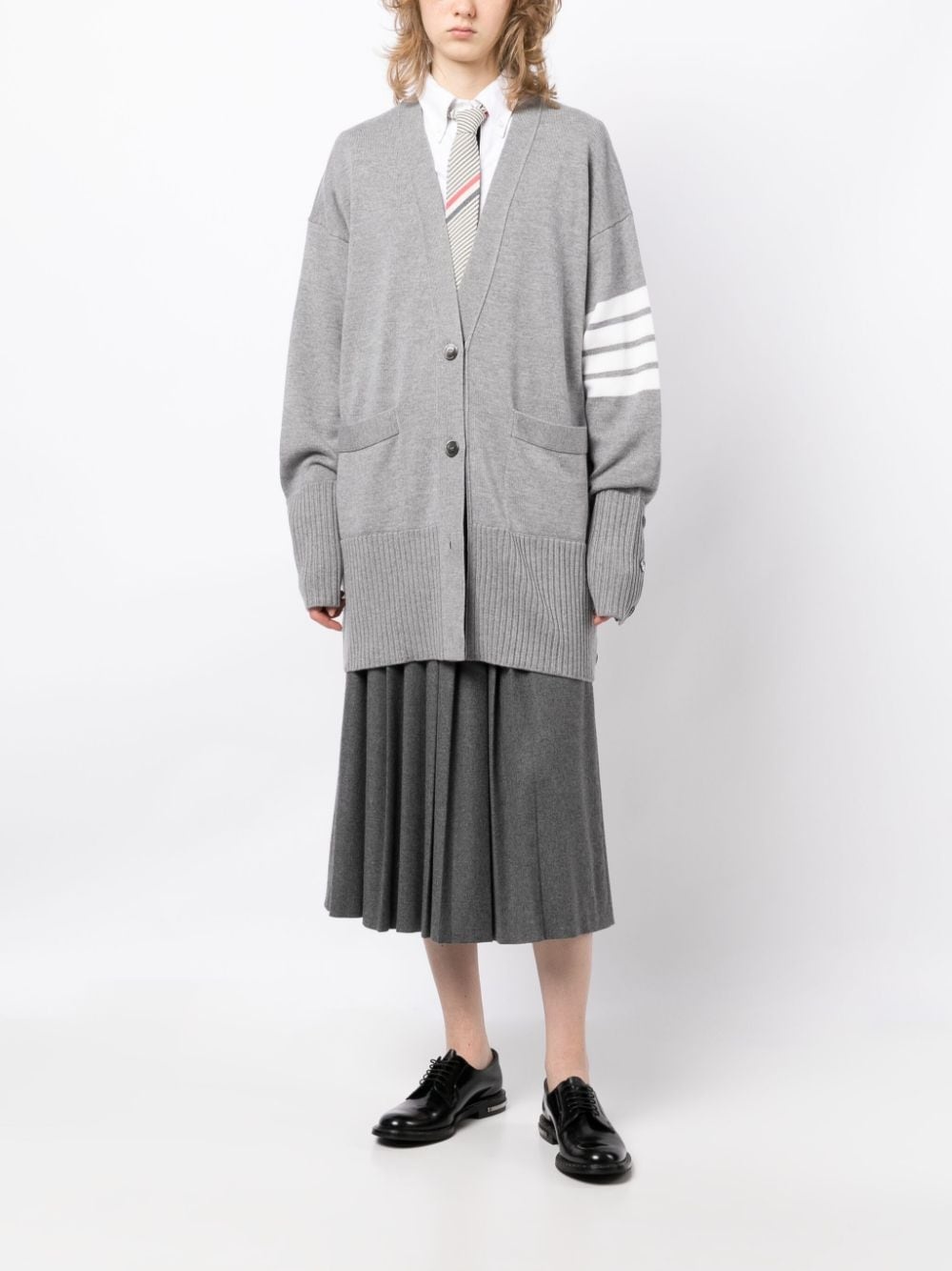 4-Bar virgin-wool cardigan - 2