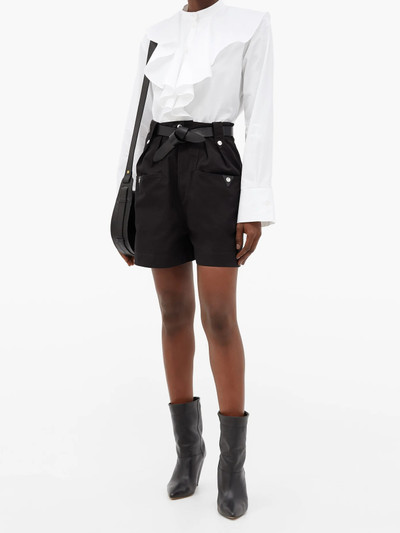 Isabel Marant Étoile Palino high-waisted cotton shorts outlook