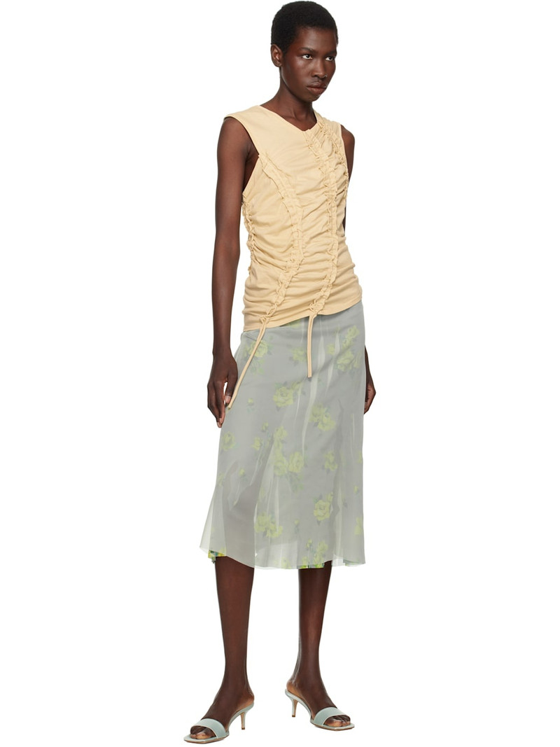 Aeyde Blue Ilvy Satin Mules outlook